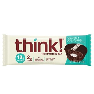 think! Chocolate and Creme Cupcake Protein Bar 2.29 oz - 1 of 2