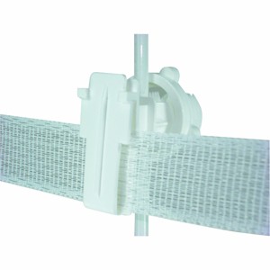 Field Guardian Round Post - 2" Polytape Screw on Insulator - White - 1 of 1
