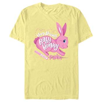 Men's Crayola Easter Hop Along Baby Bunny Pink T-Shirt