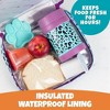 Bentology Lunch Box for Girls - Kids Insulated, Durable Lunchbox Tote Bag Fits Bento Boxes, Containers and Bottles, Back to School Lunch Sleeve Keeps - 2 of 4