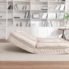 Upholstered Human Dog Sofa Chair with Massage Pillow & Adjustable Backrest, Velvet Lounger Chair for Adult & Pets-Baofuwish - 2 of 4