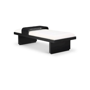 Meridian Furniture,Arlington Chenille Fabric Bench - 1 of 4