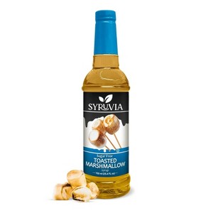 Syruvia Sugar Free Toasted Marshmallow Syrup for Coffee 25.4 fl oz Premium Coffee Flavoring Syrup - 1 of 4