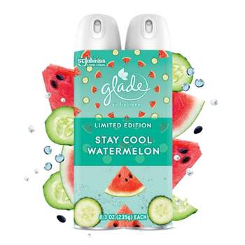 Glade Aerosol Room Spray Air Freshener - Stay Cool Watermelon - 16.6oz/2ct