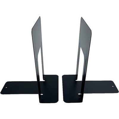 Huron 6 Steel Bookends Black Pair HASZ0039