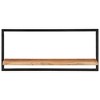 vidaXL Wall Shelves 2 pcs 31.5 in.x9.8 in.x13.8 in. Solid Wood Acacia and Steel - 2 of 4