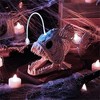 Joyfy 10.2” Halloween Fish Skeleton with LED Eye, Plastic Fish Bones for Halloween Party Photo Prop , Graveyard Indoor Outdoor Decor - 4 of 4