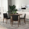 NicBex Modern Rectangle Dining Table for 6 Seaters,Kitchen Table with Water-resistant Tabletop for Kitchen,Brown/Walnut Brown/White Brown - 4 of 4