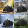 Unique Bargains Waterproof Trailable Snowmobile Cover 190T Polyester Black - 2 of 4