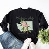 Simply Sage Market Women's Graphic Sweatshirt Washington Girly Flower - 2 of 4