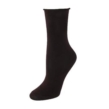 Windsor Collection Women's Rayon from Bamboo Trouser Roll Top Sock