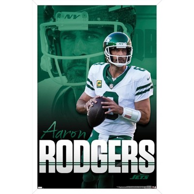 Trends International NFL New York Jets - Aaron Rodgers 24 Framed Wall Poster Prints