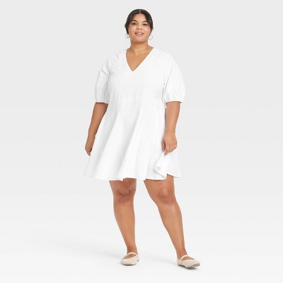 Women's Bell Elbow Sleeve Mini A-Line Dress - Universal Thread™