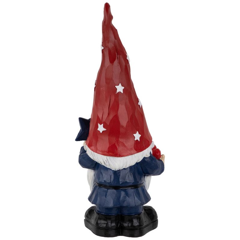 Northlight Gnome Holding Star Patriotic Outdoor Garden Statue - 16.5", 5 of 7