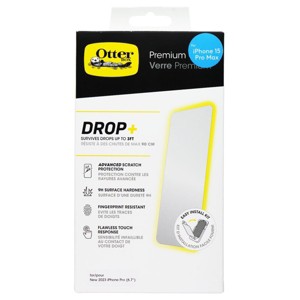 OtterBox Premium Glass Privacy Guard Screen Protector for iPhone 15 Pro Max - 1 of 2
