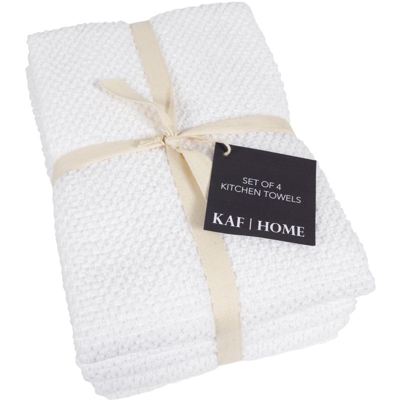 KAF Home Set of 4 Deluxe Popcorn Terry Kitchen Towels | 20 x 30 Inches | 100% Cotton Kitchen Dish Towels, 3 of 4