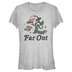 Juniors Lilo & Stitch Far Out T Shirt - 1 of 4