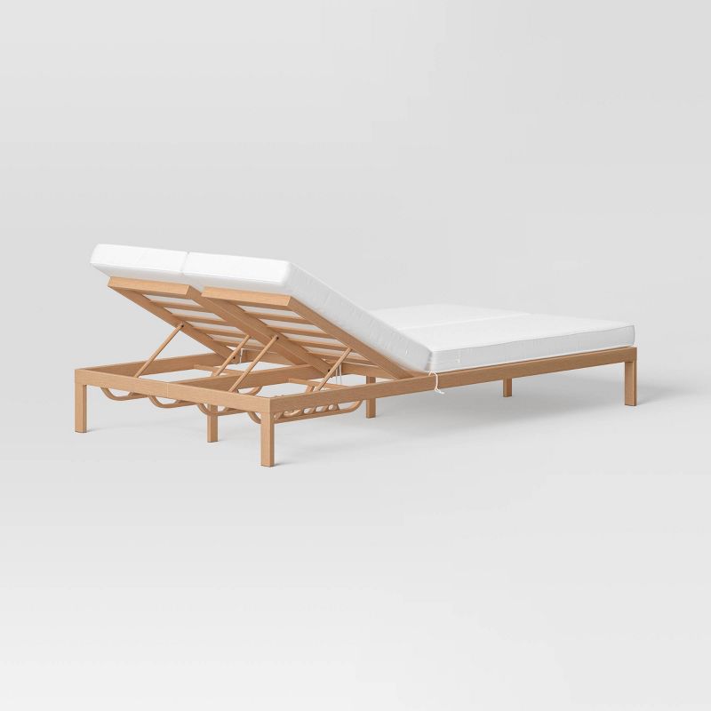 Double Wide Chaise Lounge - Light Brown - Threshold&#8482; designed with Studio McGee, 5 of 9