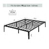 14 Inch Twin/Full/Queen Size Matte Black Metal Bed Frame No Box Spring Needed Easy Assembly Storage Space Under Beds - 4 of 4