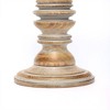 AZL1 Life Concept Candle Holders, Tall Wooden Candle Stand for Rustic Dining Table and Living Room Mantel Display, Brown, 4.5"*4.5"*12" - 3 of 4