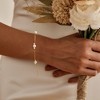 Turandoss Gold Pearl Bracelets for Women Girls - 18K Gold Plated Freshwater Pearl Beaded Bracelet, Dainty Link Bracelets, Christmas Gifts, 6+2In - 3 of 4