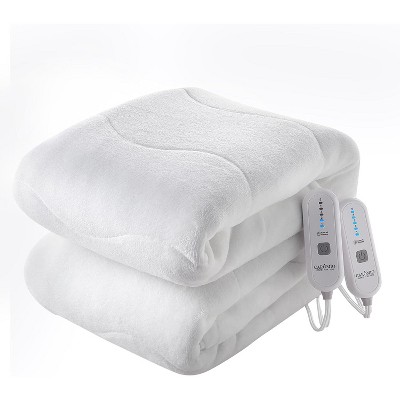 Heated Mattress Pad Queen Size Dual control, Electric Bed Warmer with Overheat Protection, 4 Heat Setting, ELT Certified, Machine Washable, 60x80