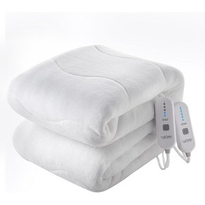 Heated Mattress Pad King Size Dual control, Electric Bed Warmer with 5 Heat Setting 10 Hours Auto Off, ELT Certified, Machine Washable, 78x80 - 1 of 4