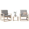 vidaXL Garden Lounge Set Pine Wood Solid Pine Wood Medium - 2 of 4