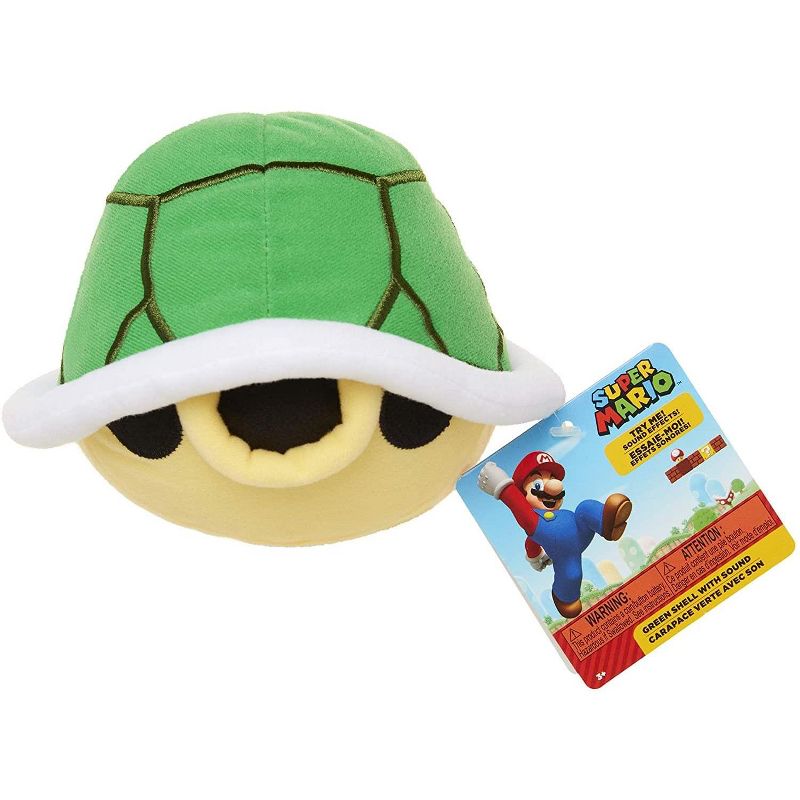 Jakks Pacific Super Mario Bros. 8 Inch Turtle Shell Plush with Sound, 2 of 4