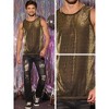 Lars Amadeus Men's Sparkle Slim Fit Shining Sleeveless Club See Through Tank Top - 4 of 4
