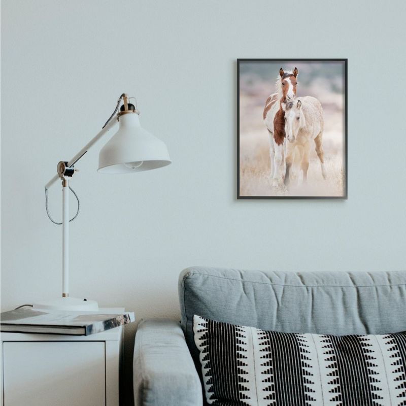 Stupell Industries Calm Horses in Muted Beige Meadow Photograph, 3 of 7