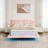 KWPZQEB Queen Size Upholstered Floating Bed Frame, Modern Platform Bed with Button Tufted Headboard, No Box Spring Needed - 4 of 4