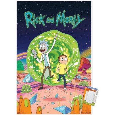 Trends International Rick And Morty - Cover Unframed Wall Poster Print ...