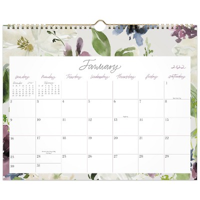 2022 Wall Calendar Medium Floral - Leah Bisch for Cambridge