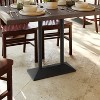 Flash Furniture Palis Indoor/Outdoor Dining Height Double Column Table Base for 30" x 48" Table Tops - 2 of 4