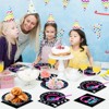 Hachikiko 96 Pcs Music Party Supplies, Music Theme Birthday Party Decorations Disposable Tableware Packs Music Note Party Supplies for Girls - 3 of 4