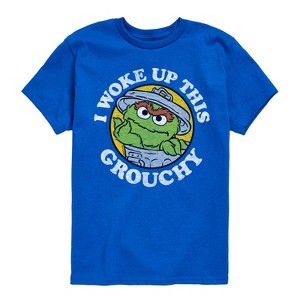 Boys' - Sesame Street - Woke Up This Grouchy Short Sleeve Graphic T-Shirt - 1 of 4