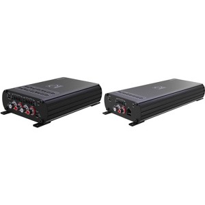 Wavtech link300.4mini - 300 Watt 4-Channel Amplifier, and Wavtech link500.1mini - 500 Watt Mono Amplifier - 1 of 4