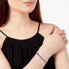Guili Sterling Silver Blue Cubic Zirconia Tennis Bracelet, Stunning Blue Stones for a Dazzling and Elegant Design Perfect for Any Occasion - 2 of 3