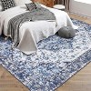 Vintage Area Rugs, Washable Rugs for Living Room, Rubber Backed Non-Slip Low Pile Soft Rugs, Kitchen Rugs, Vintage Rugs, Dining Room Rugs - 3 of 4