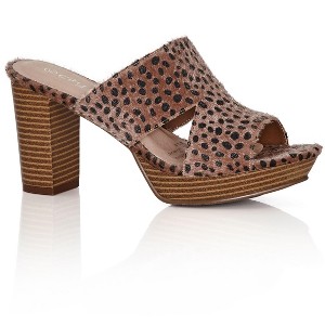 Women's Plus Size WIDE FIT Remy Animal Mule - tan | CITY CHIC - 1 of 4