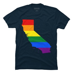 Adult Design By Humans California State Pride Flag By Galvanized T-Shirt - 1 of 2