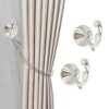 Unique Bargains Curtain Holdbacks One-Piece Mounting Hooks Zinc Alloy 1.81"x1.38" 1 Pair - 2 of 4