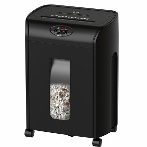 10-Sheet Cross Cut Shredder for Office Home, Paper Shredder with 4.7-Gallon Basket, 3-Mode Micro Cut, Credit Card and Cd Crosscut Shredders - 1 of 4