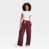 Women's Lounge Pants - Burgundy - 3 of 3