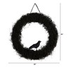 Nearly Natural 30” Halloween Black Raven Twig Wreath - 2 of 4