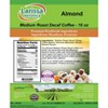 Larissa Veronica Almond Medium Roast Decaf Coffee (Gourmet, Naturally Flavored, Whole Coffee Beans) (16 oz, ZIN: 546349) - 2 of 4
