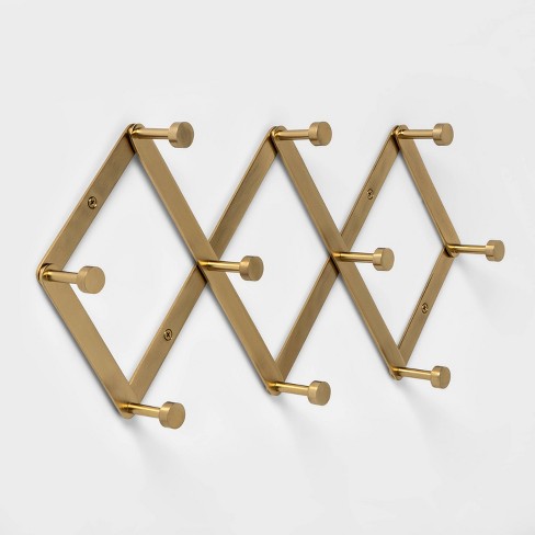 Accordion Decorative Hook Rack Brass - Project 62™ : Target