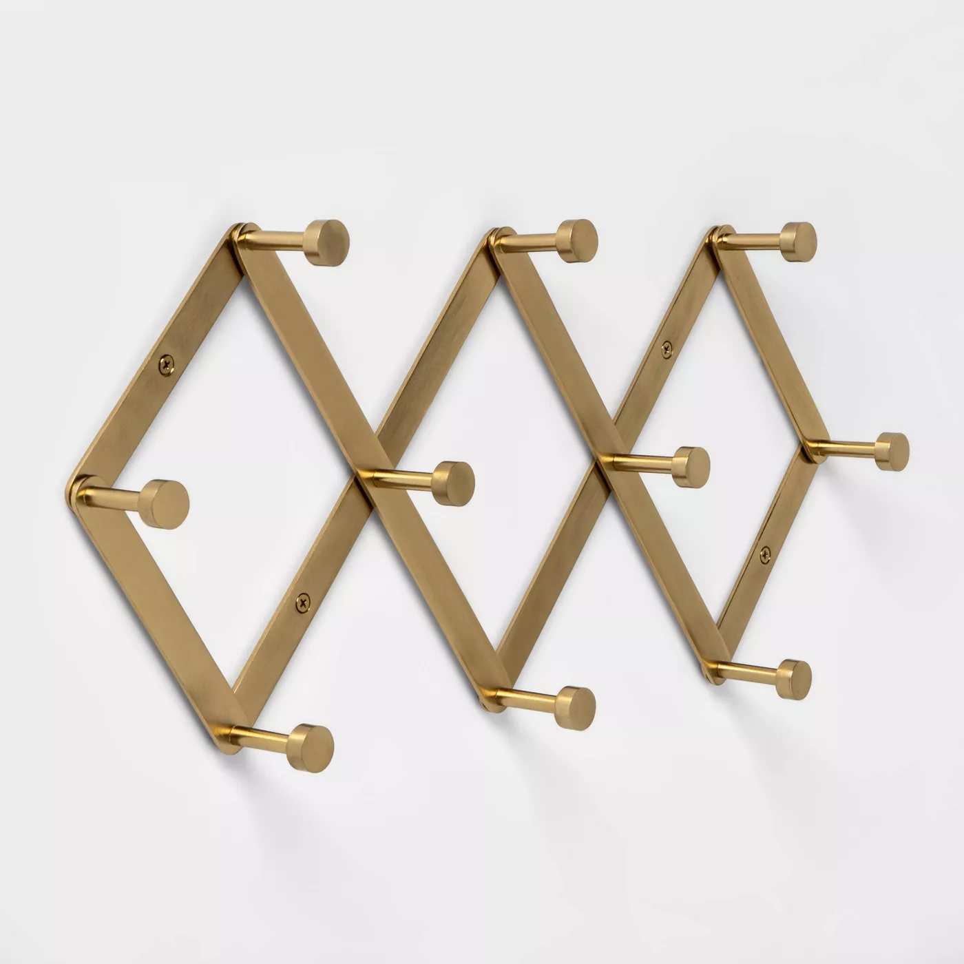 Accordion Decorative Hook Rack Brass - Project 62™ - image 1 of 3