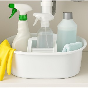 Home Mart Goods White Large Multipurpose Organizer Caddy- 14"x10"x6" - 1 of 3